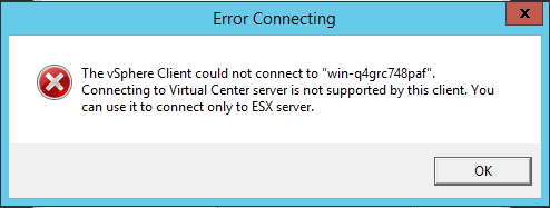 vSphere-OldClient