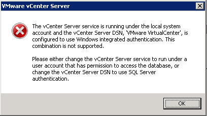 SQL Server error - Account