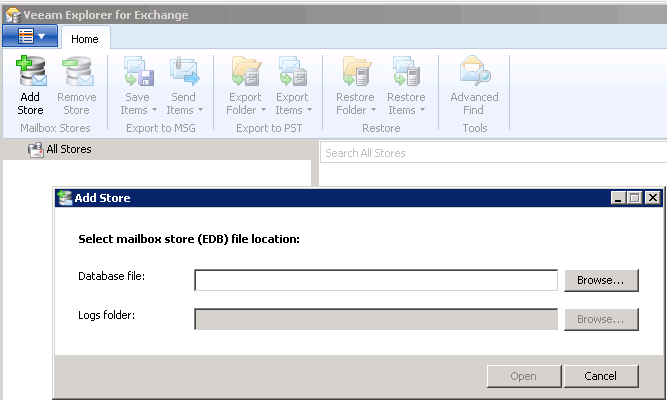 veeam backup exchange