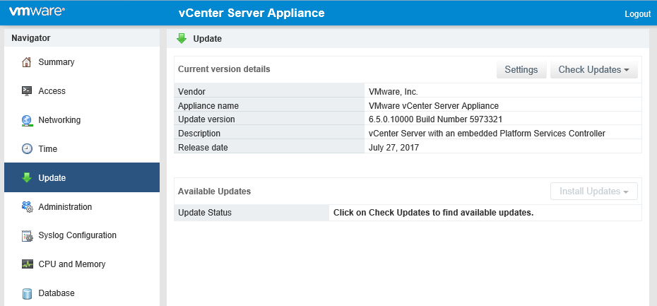 vsphere network is unreachable linux