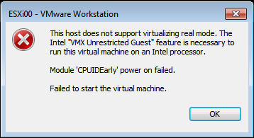 VMware Workstation 14 는 오래된 cpu를  지원하지 않습니다...는 12버전을 사용하세요